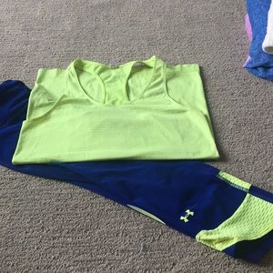 Like new Under Armour workout set